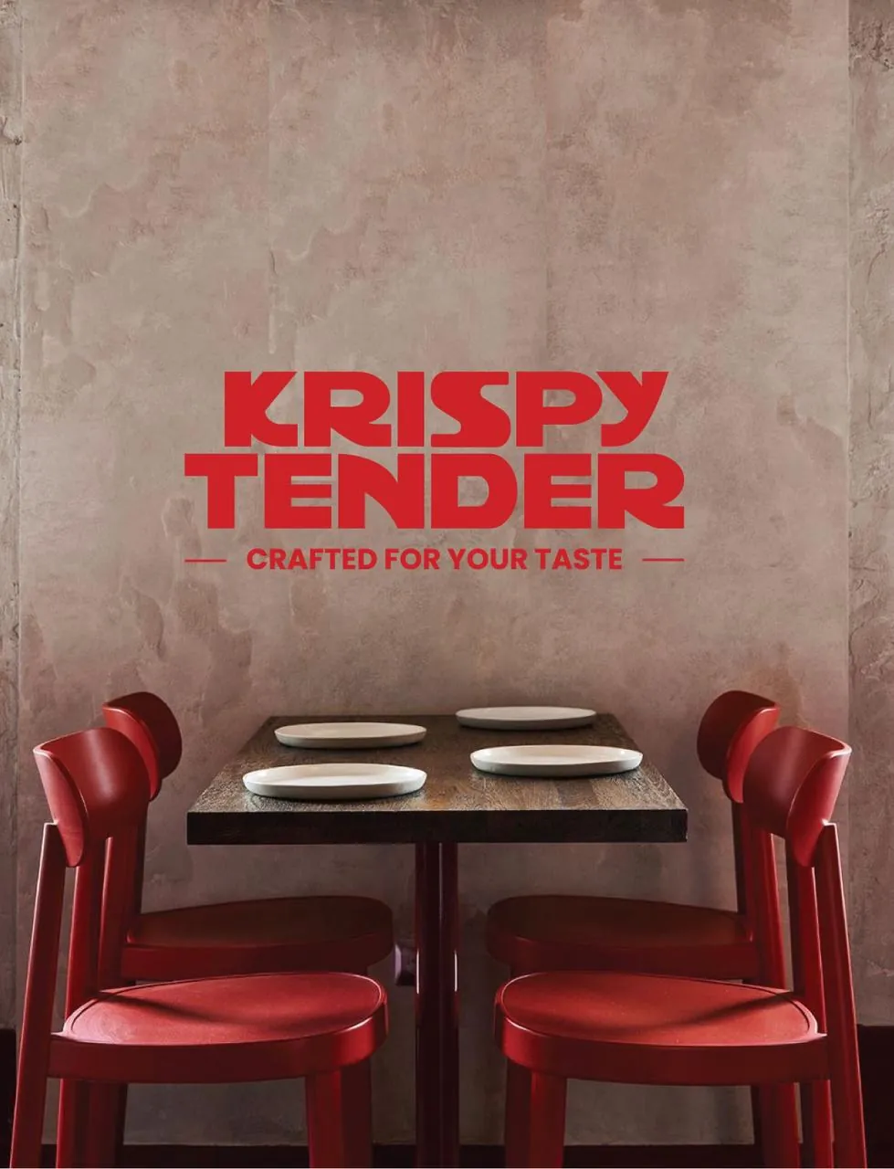 Krispy Tender restaurant branding